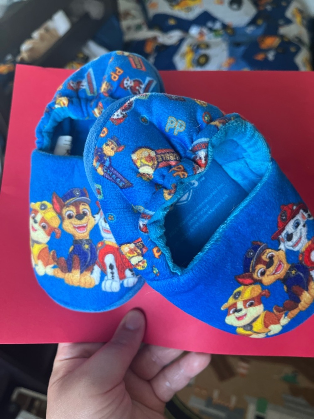 Paw Patrol Kids Blue Slippers with Multicolor Character Print